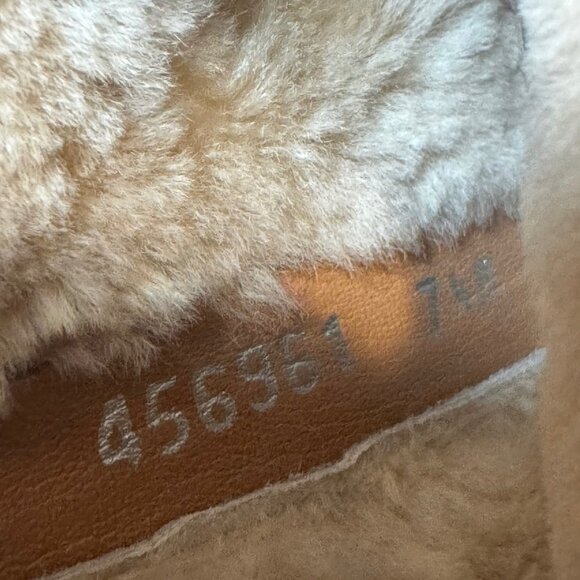 Aquatalia $525 Nelle Womens 7.5 Suede Shearling Waterproof Boots Italian Luxury - Picture 14 of 15